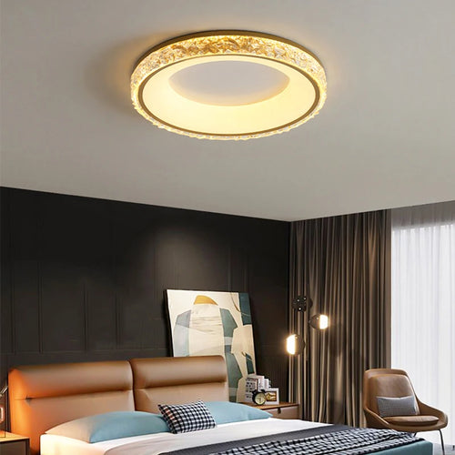 lustre led moderne avec télécommande pour intérieur élégant - vue 5 sur 8