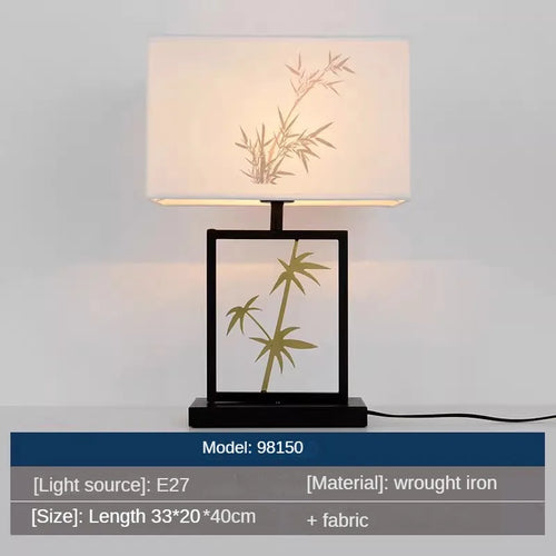 lampe de table rétro chinoise pour décoration intérieure créative et chaleureuse