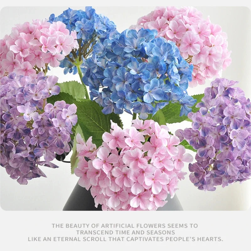 branche d'hortensia artificielle pour décoration intérieure et bureau - vue 6 sur 12