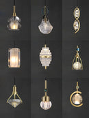 suspension luminaire cuir led verre lustre
