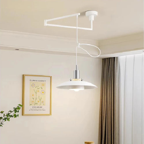 lustre minimaliste extensible rotatif avec bras pivotant pliable - vue 6 sur 13