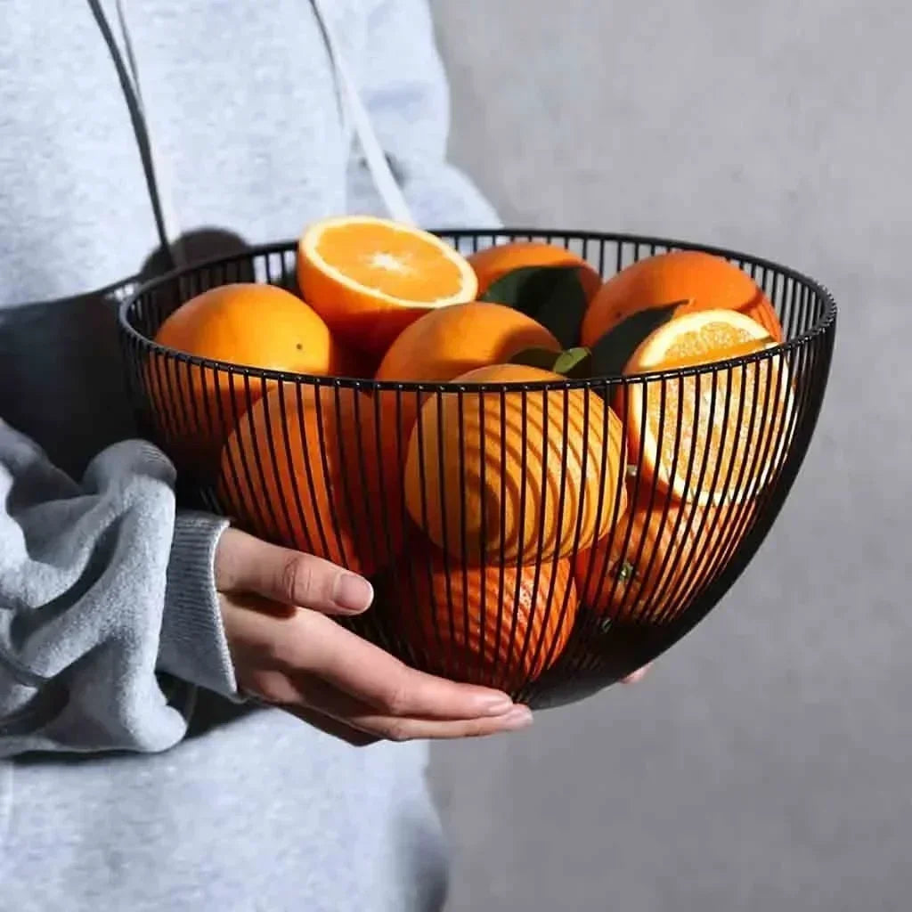 panier de rangement en métal pour outils et aliments - vue 4 sur 8