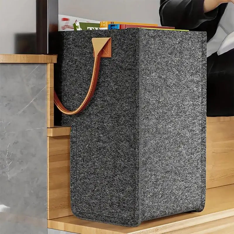 panier de rangement en forme de L pour escalier - vue 3 sur 7