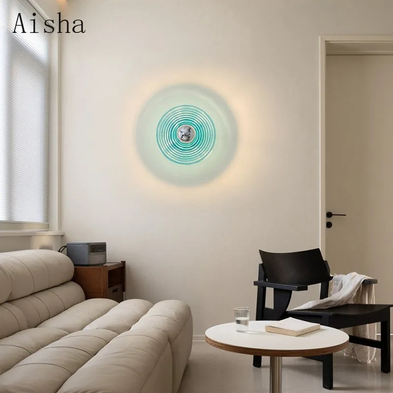 applique murale en verre style médiéval design rétro pour décoration intérieure - vue 3 sur 9