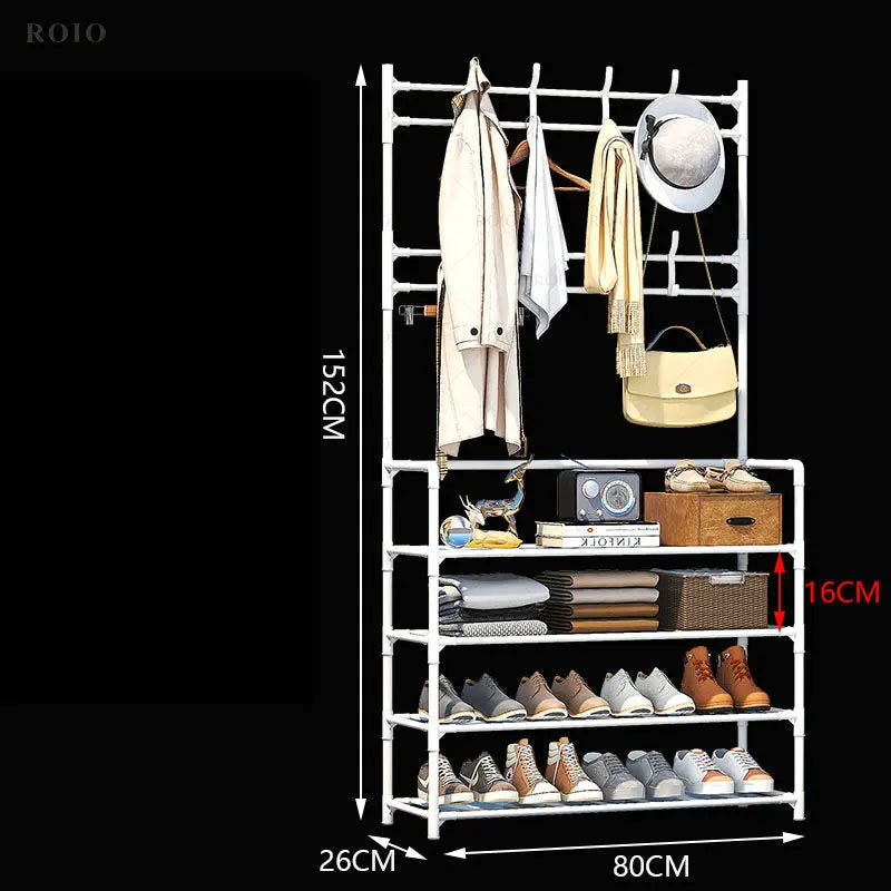 étagère à chaussures porte-manteau et organisateur de vêtements - vue 12 sur 17