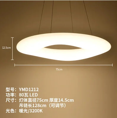 suspension moderne à led pour éclairage intérieur design - vue 9 sur 10