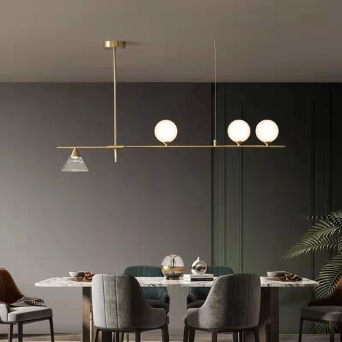 lampe suspendue moderne en verre pour décoration intérieure - vue 3 sur 8