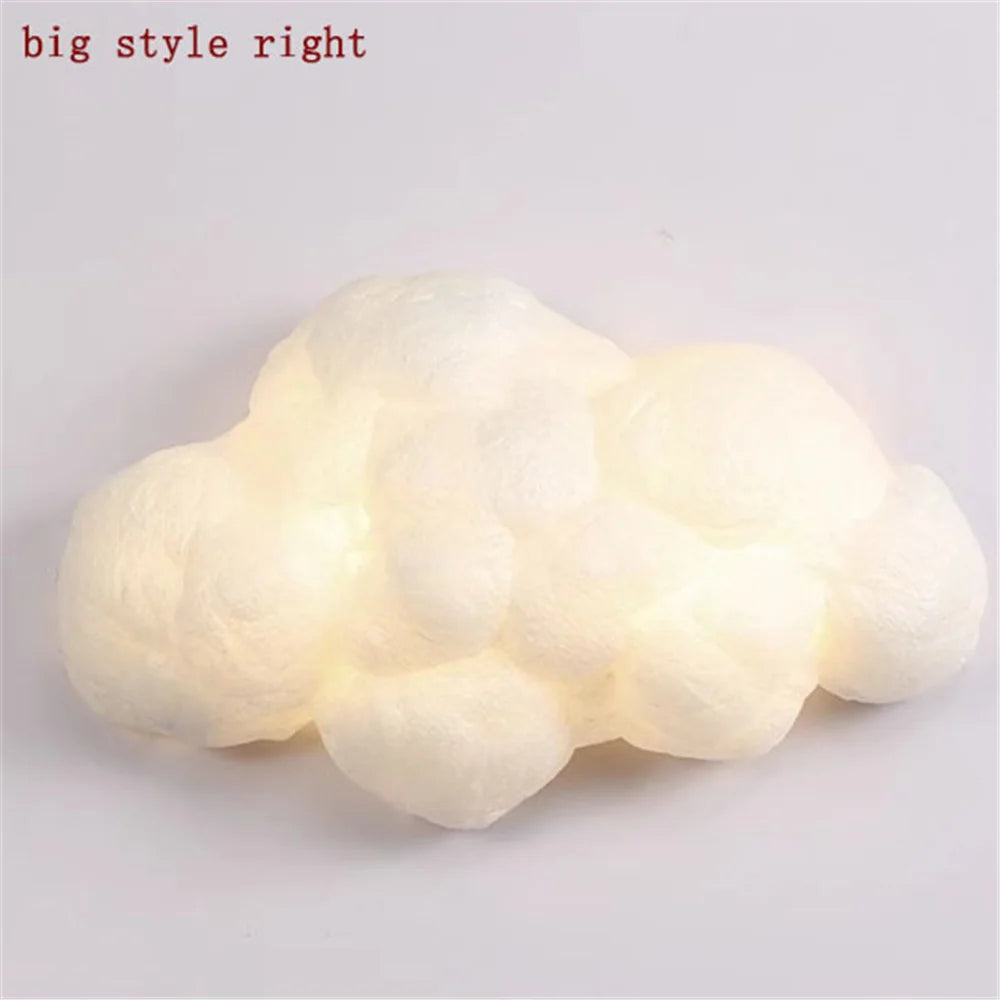 applique murale led nuage en imitation soie décorative pour enfants - vue 7 sur 14