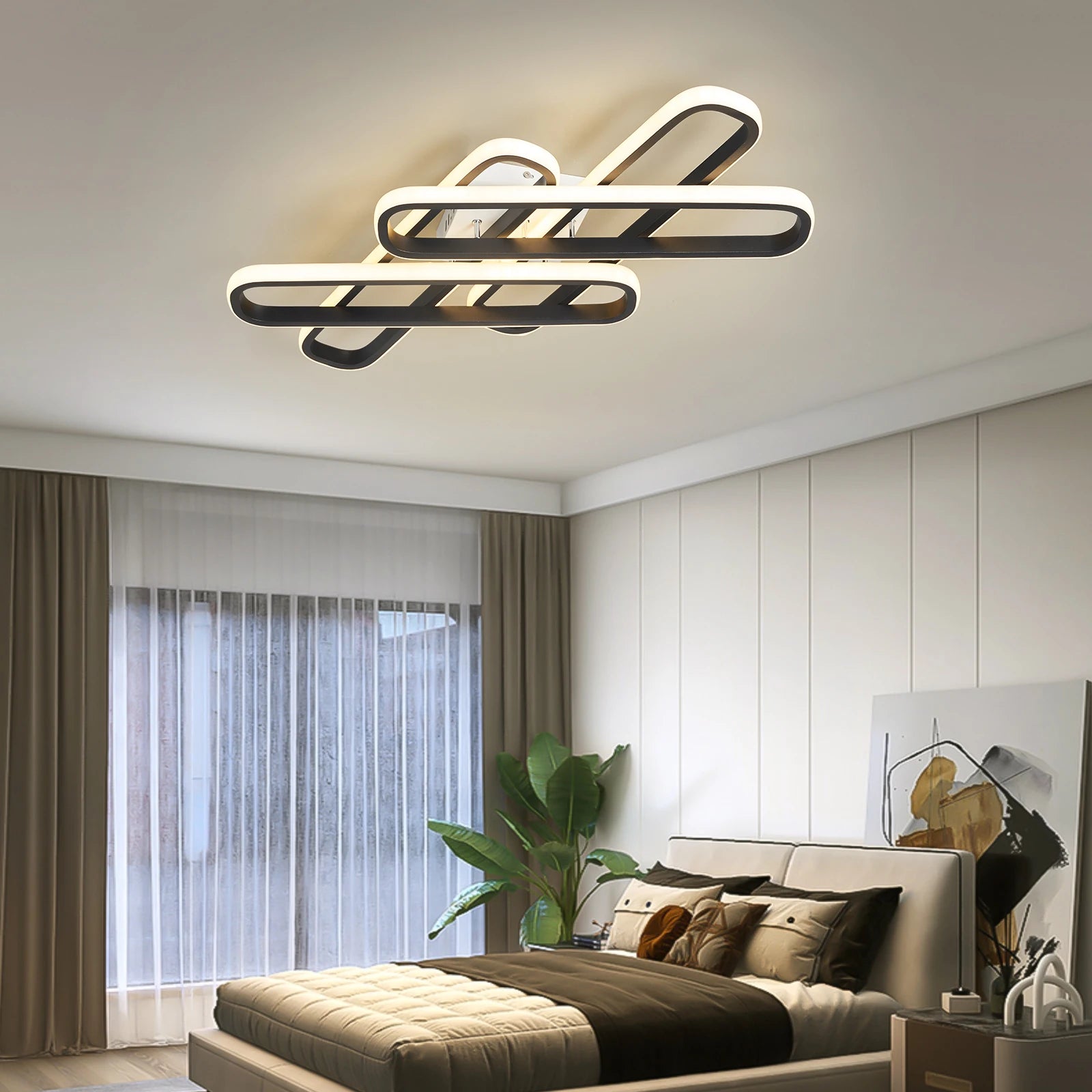 lustre moderne à LED design créatif pour intérieur - vue 5 sur 10