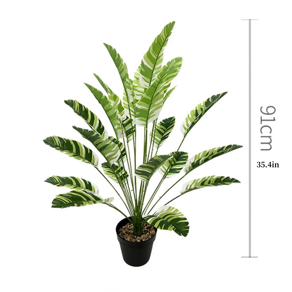plante artificielle palmier plantain pour décoration intérieure et extérieure - vue 11 sur 27