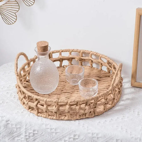 panier à fruits en osier tissé pour décoration et rangement - vue 3 sur 8