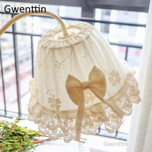 lampes de table en tissu style princesse décoratives à LED - vue 4 sur 8