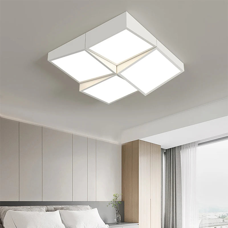 lustre moderne en acrylique et aluminium pour décoration intérieure - vue 6 sur 10
