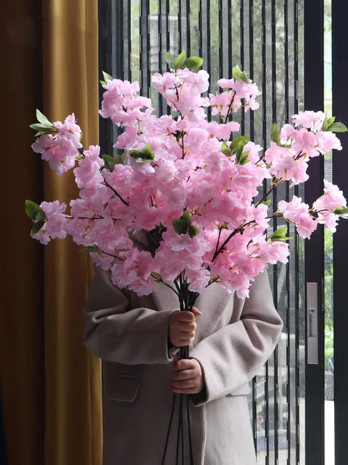 branche de fleur de cerisier artificielle pour décoration douce - vue 2 sur 11