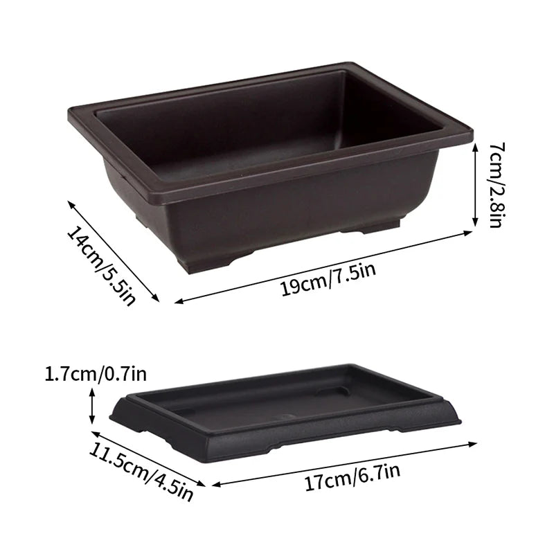 pots de fleurs rectangulaires imitation argile pour jardin extérieur - vue 15 sur 30