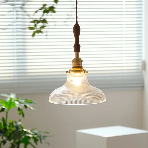 suspension rétro nordique en verre et laiton pour décoration intérieure - vue 4 sur 6