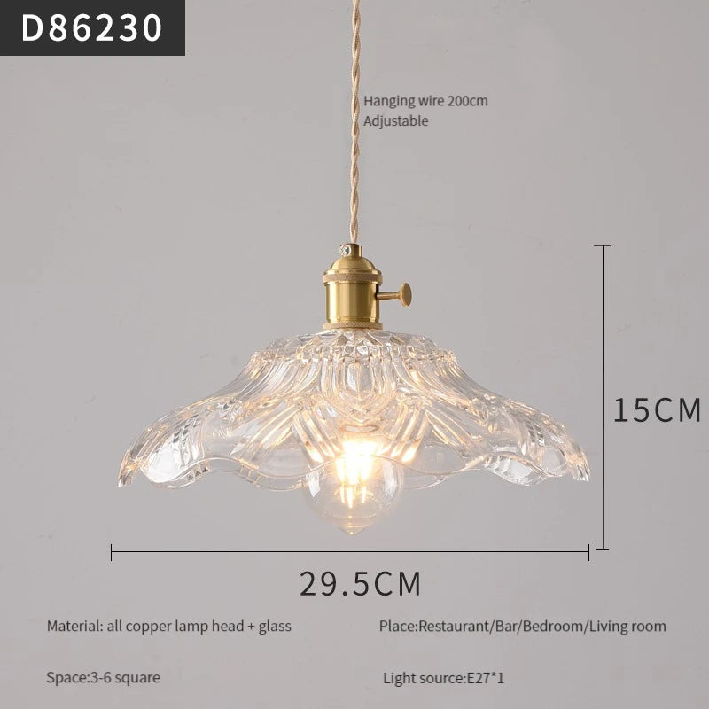 suspension moderne en laiton et verre pour intérieur - vue 24 sur 30