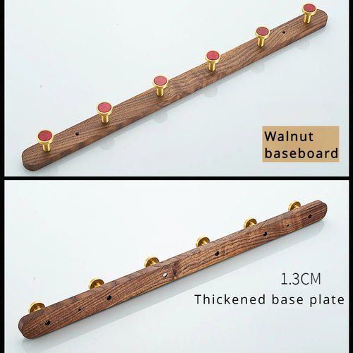 crochet créatif en bois de noyer pour organisation murale - vue 4 sur 26