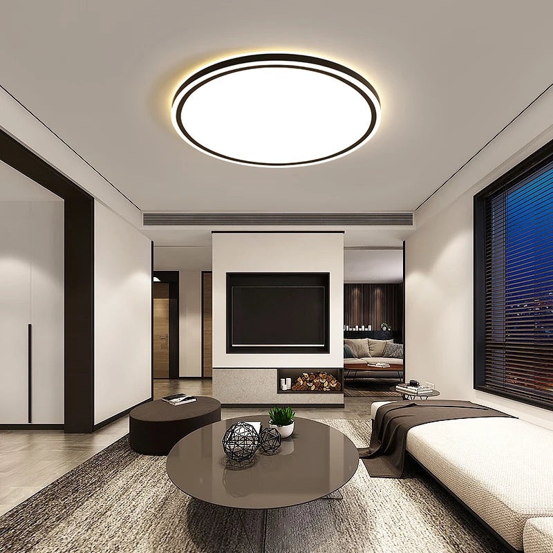 encastré led ambiance moderne ronde nordique lampes - vue 6 sur 10