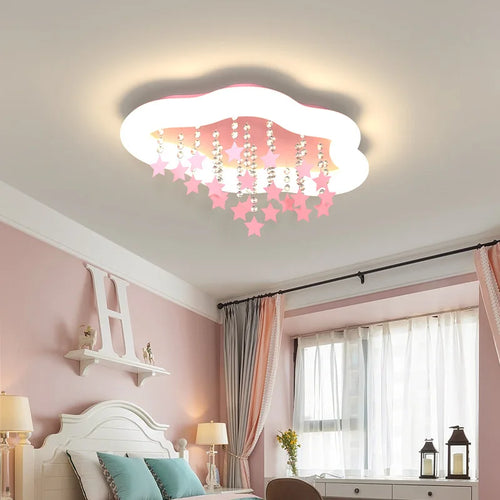 lampe nuage étoile style nordique pour chambre enfant - vue 2 sur 12