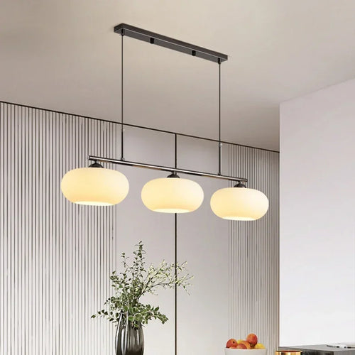 suspension LED en verre design nordique moderne décoratif - vue 2 sur 9