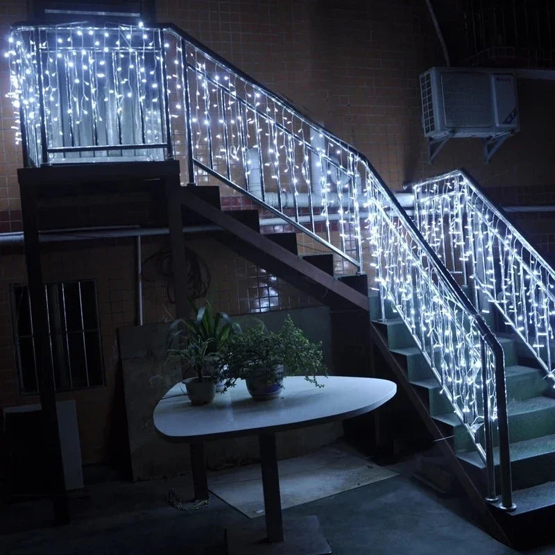 guirlande lumineuse extérieure décorations de Noël pour hiver - vue 4 sur 12