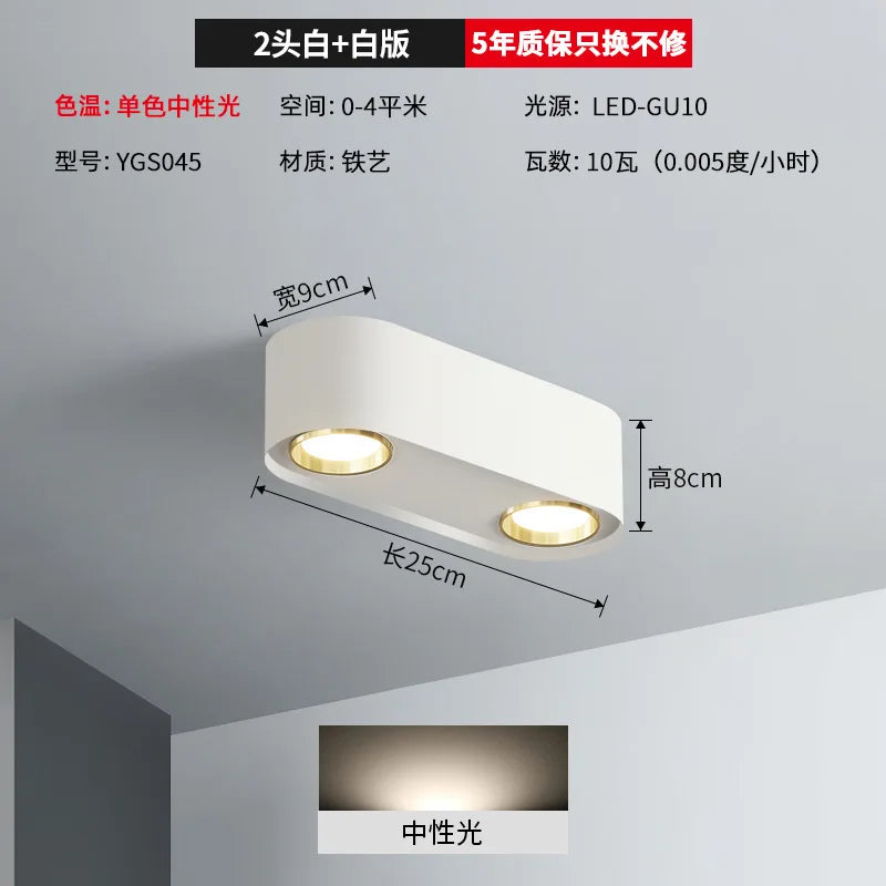 spot encastrable à double tête pour éclairage intérieur - vue 10 sur 14