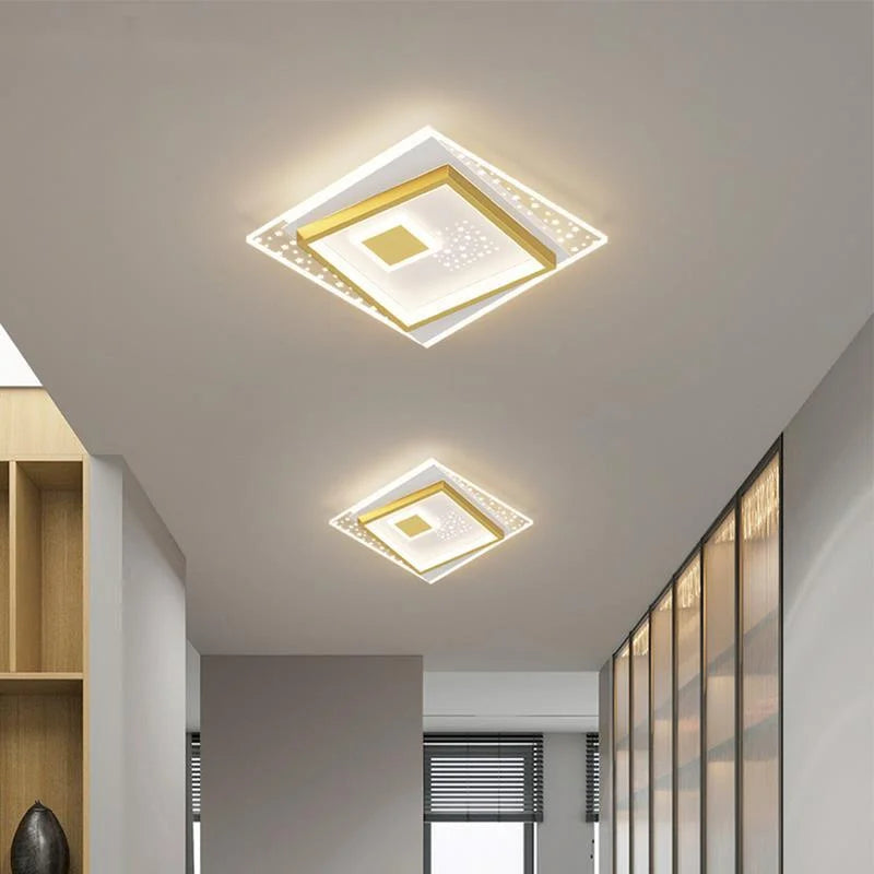 lustre moderne en led pour éclairage d'allée et couloir - vue 3 sur 12