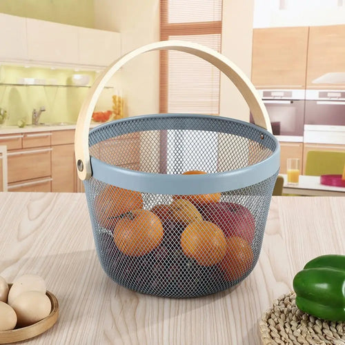 panier de rangement léger et élégant en fer pliable - vue 2 sur 12