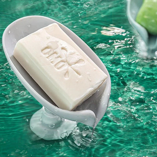 porte-savon design feuille pour salle de bain et douche - vue 7 sur 8