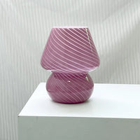 Lampe de bureau LED en verre