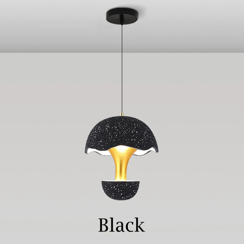 suspension créative champignon en ciment pour restaurant café bar