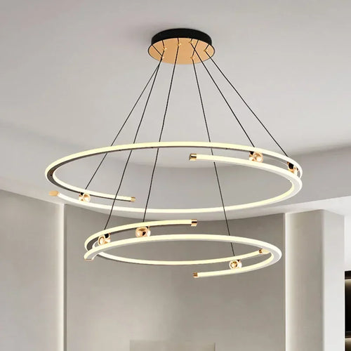 suspension led moderne pour décoration intérieure élégante - vue 2 sur 12