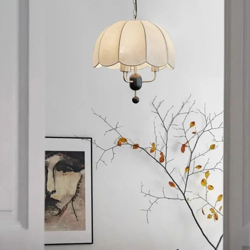 suspension wabi sabi japonaise rétro en bois massif - vue 3 sur 8