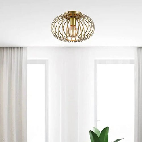 plafonnier moderne en fer style américain pour intérieur - vue 4 sur 7
