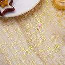 Chemin de table rose gold paillettes brillantes fête