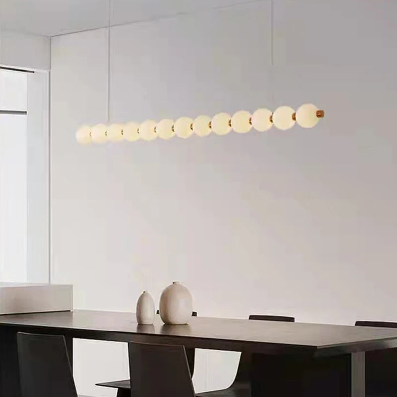 lustre acrylique suspendu pour cuisine bar et magasin - vue 5 sur 9
