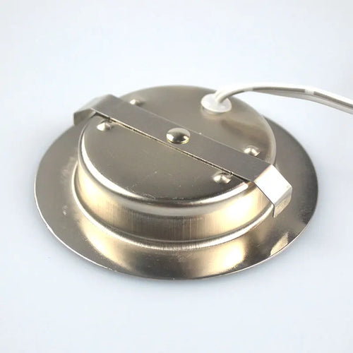 mini lampe encastrée led mince éclairage affichage intégré nickel - vue 5 sur 6