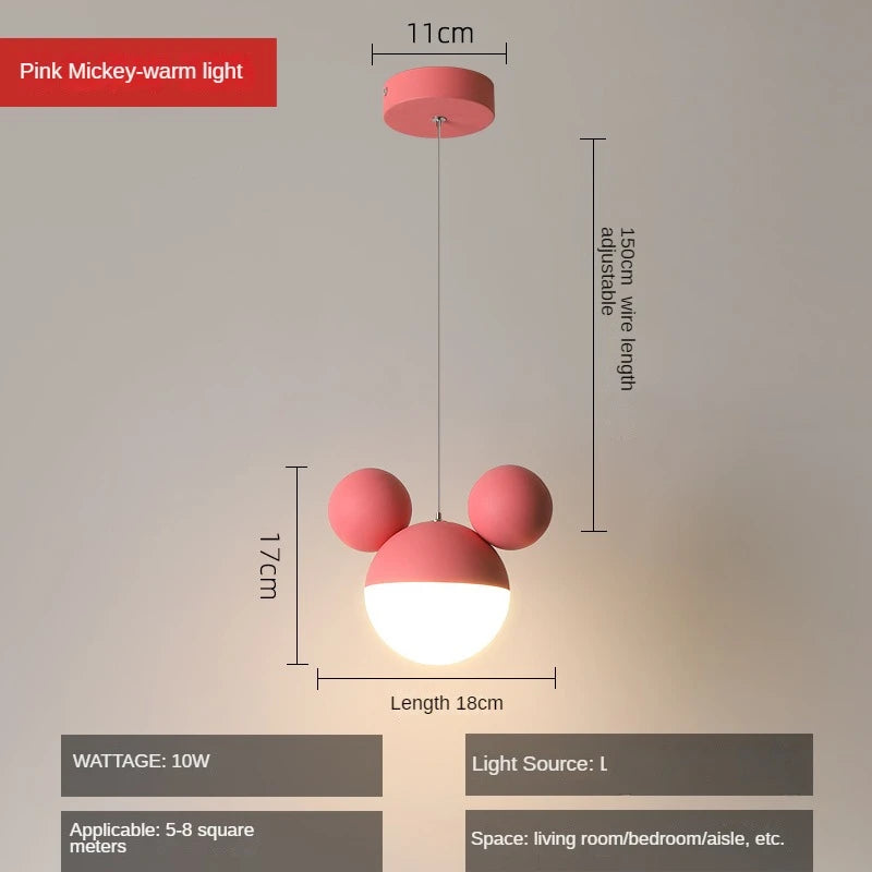 suspension créative tête de souris design moderne pour enfants - vue 7 sur 7