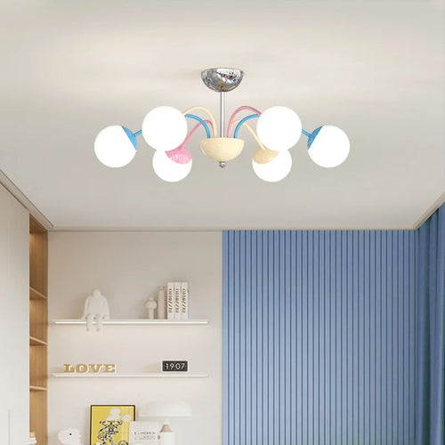 lustre bulle coloré moderne pour intérieur suspendu - vue 3 sur 8