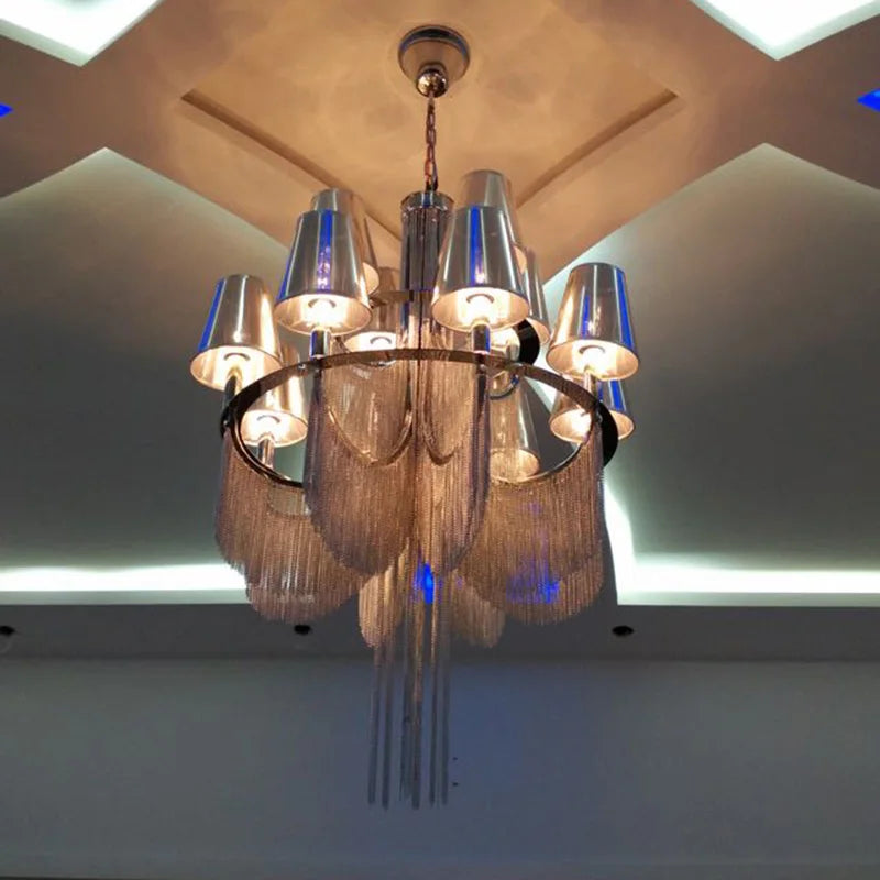 lustre de luxe pour mariage entrée et décoration élégante - vue 3 sur 15