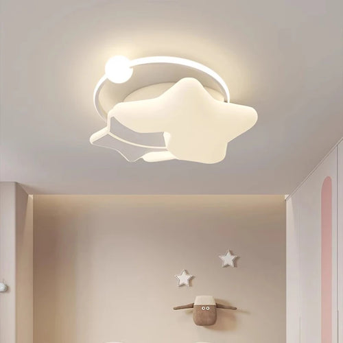 plafonnier moderne étoilé pour chambre d'enfant chaleureuse et romantique - vue 6 sur 9