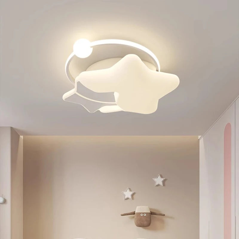 plafonnier moderne étoilé pour chambre d'enfant chaleureuse et romantique - vue 5 sur 9