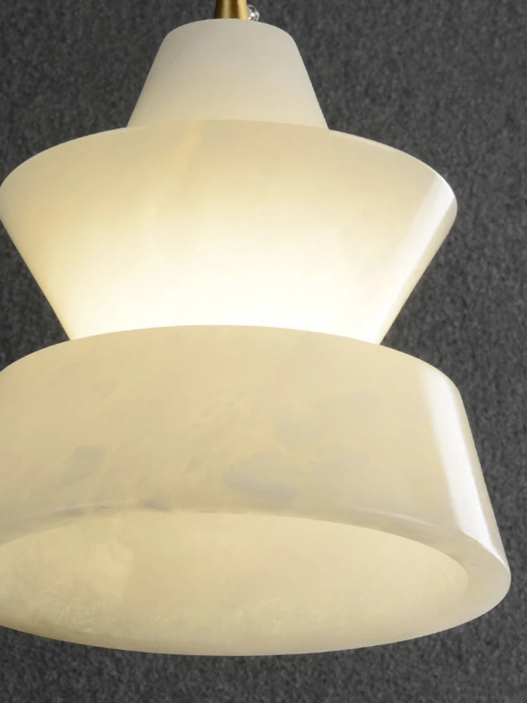 suspension en marbre et cuivre design minimaliste pour intérieur moderne - vue 5 sur 13
