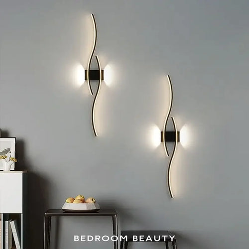 applique murale moderne led lumière décorative intérieure design élégant - vue 7 sur 18