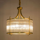 lustre de luxe moderne en cuivre doré avec éclairage led