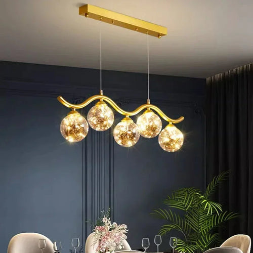 suspension LED pour salon cuisine et restaurant - vue 6 sur 8