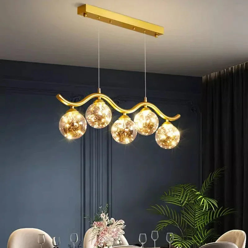 suspension LED pour salon cuisine et restaurant - vue 5 sur 8