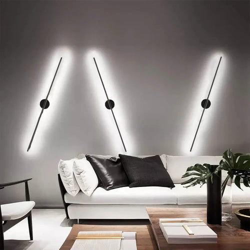Une paire applique murale LED lampe moderne or applique murale LED applique salon décor à la maison applique murale pour escalier couloir 60/100 cm 2 pièces - vue 6 sur 10