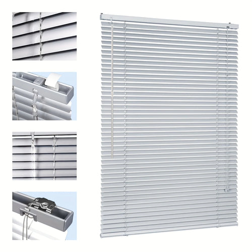 Store vénitien aluminium sans perçage pour fenêtre chambre - vue 2 sur 9